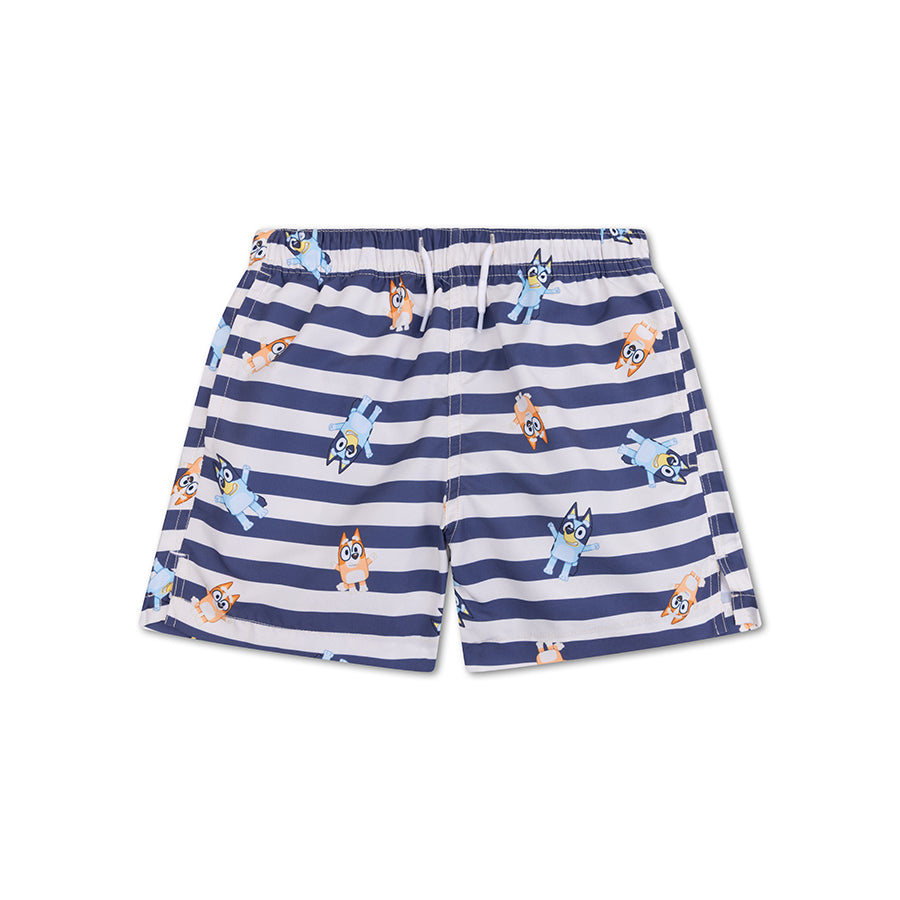 Bluey-Boxer-da-Bagno-Blu/Bianco-UV-per-Bambino-1