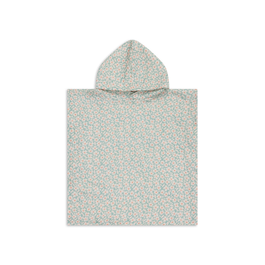 Florish | Accappatoio poncho idrofila verde 52 x 52 cm-1