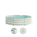 piscina-305x76 cm-verde-bianco-con-accessori-nuotare-essenziali-9