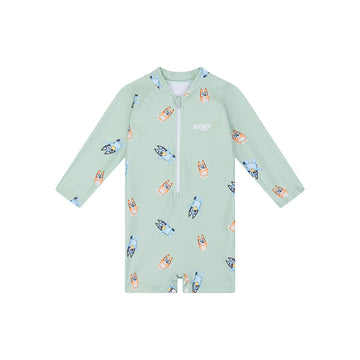 Costume Bluey da Bagno Verde UV per Bambino