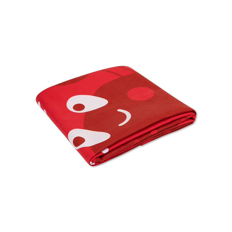 Oh Crab | Asciugamano in Microfibra Rosso 135 x 65 cm-4