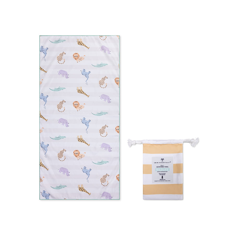 Safari | Asciugamano in microfibra multicolore 135 x 65 cm-1