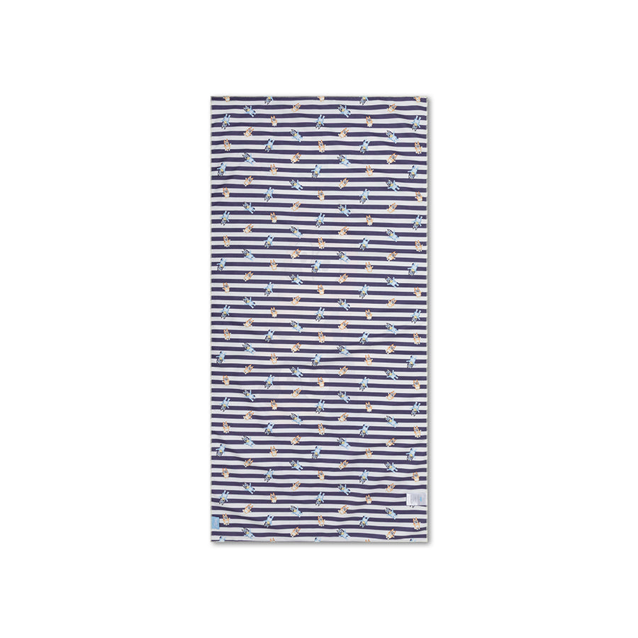 Bluey | Asciugamano in Cotone Blue/Bianco 135 x 65 cm