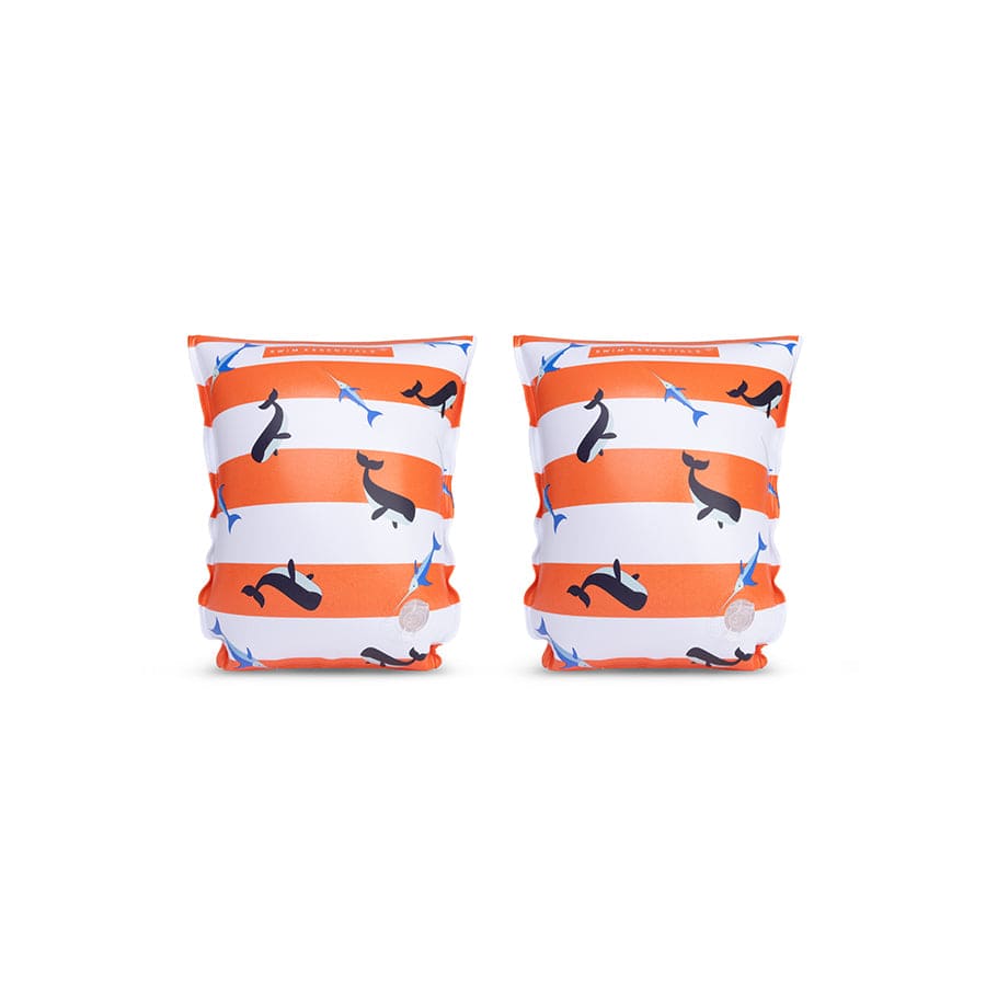 Braccioli_0-6_StrisceOceaniche_Bianco-Rosso_SwimEssentials