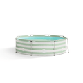piscina-305x76 cm-verde-bianco-con-accessori-nuotare-essenziali-1